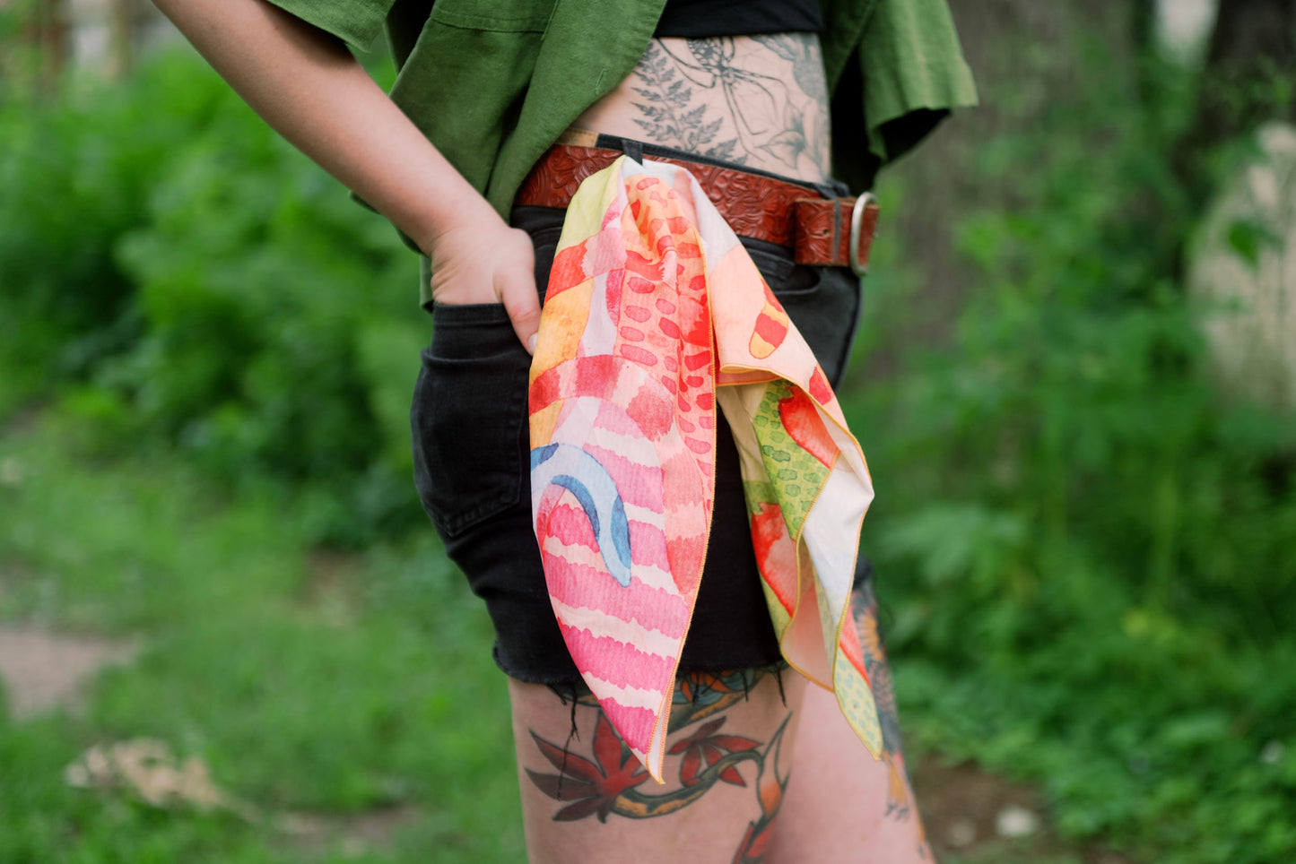 Raspberry Spear bandana