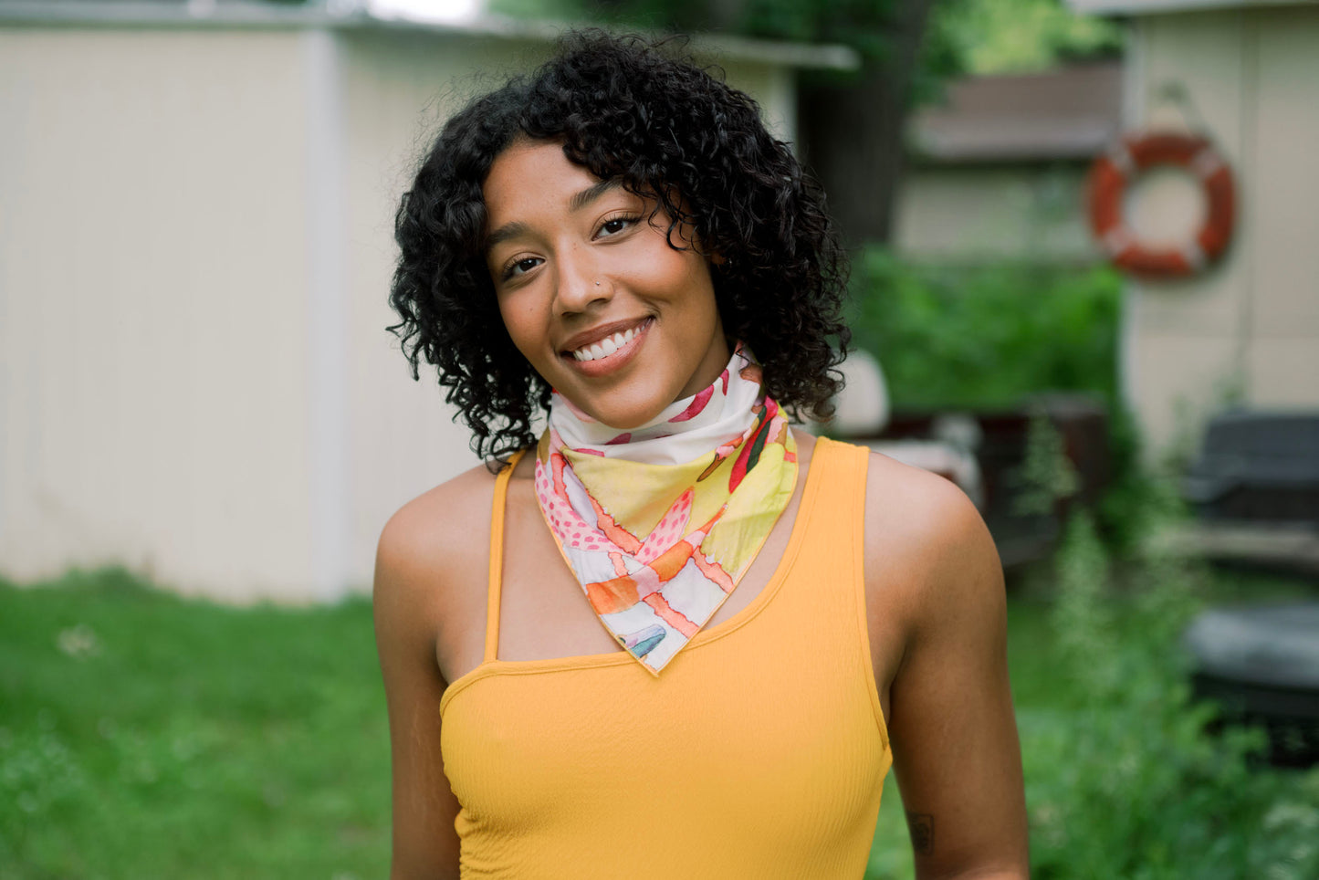 Yellow Stripes bandana