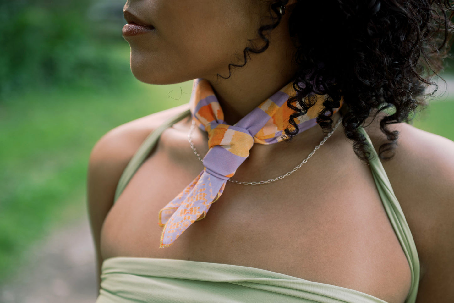 Lavender and Tangerine bandana