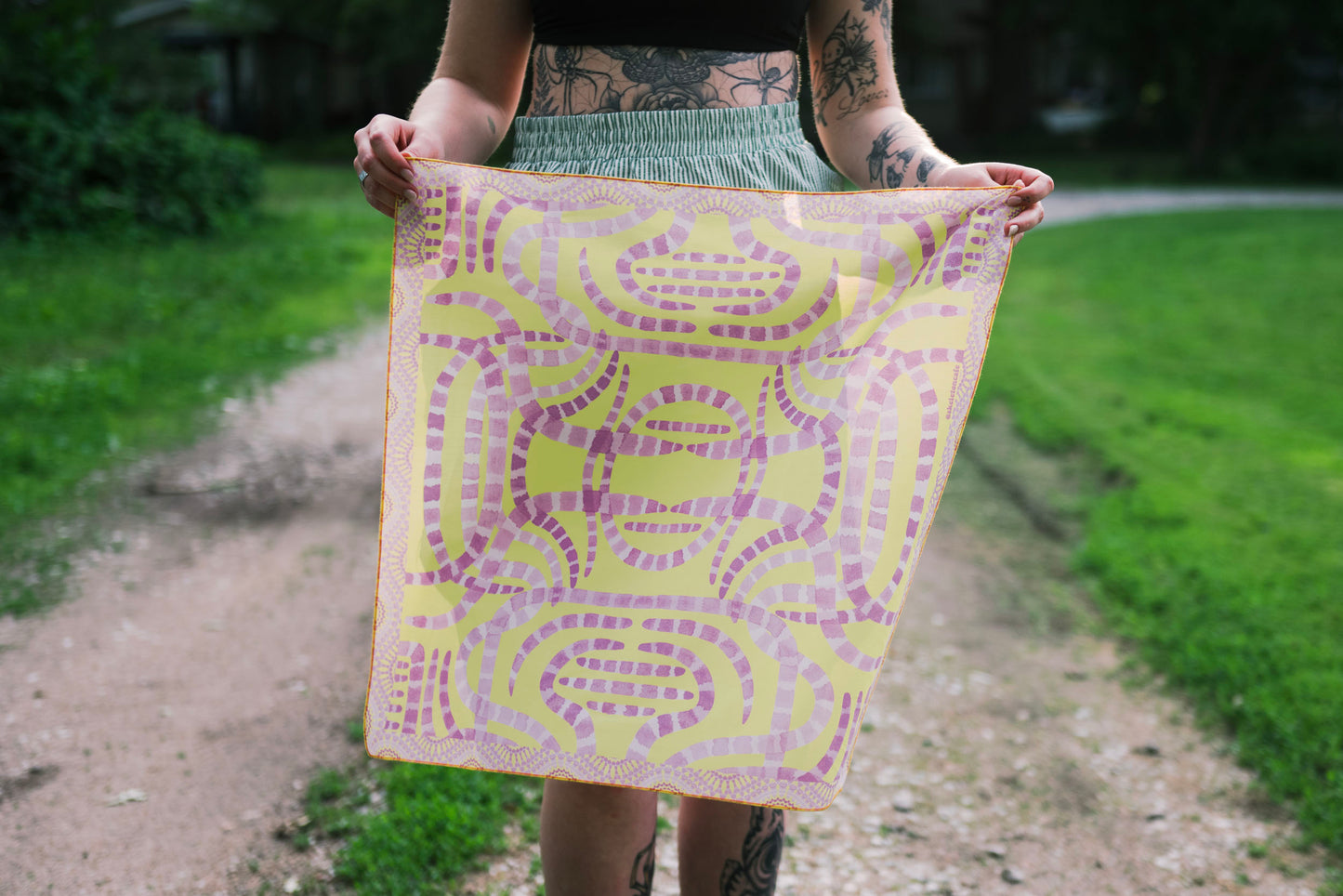 Lemon and Lavender bandana