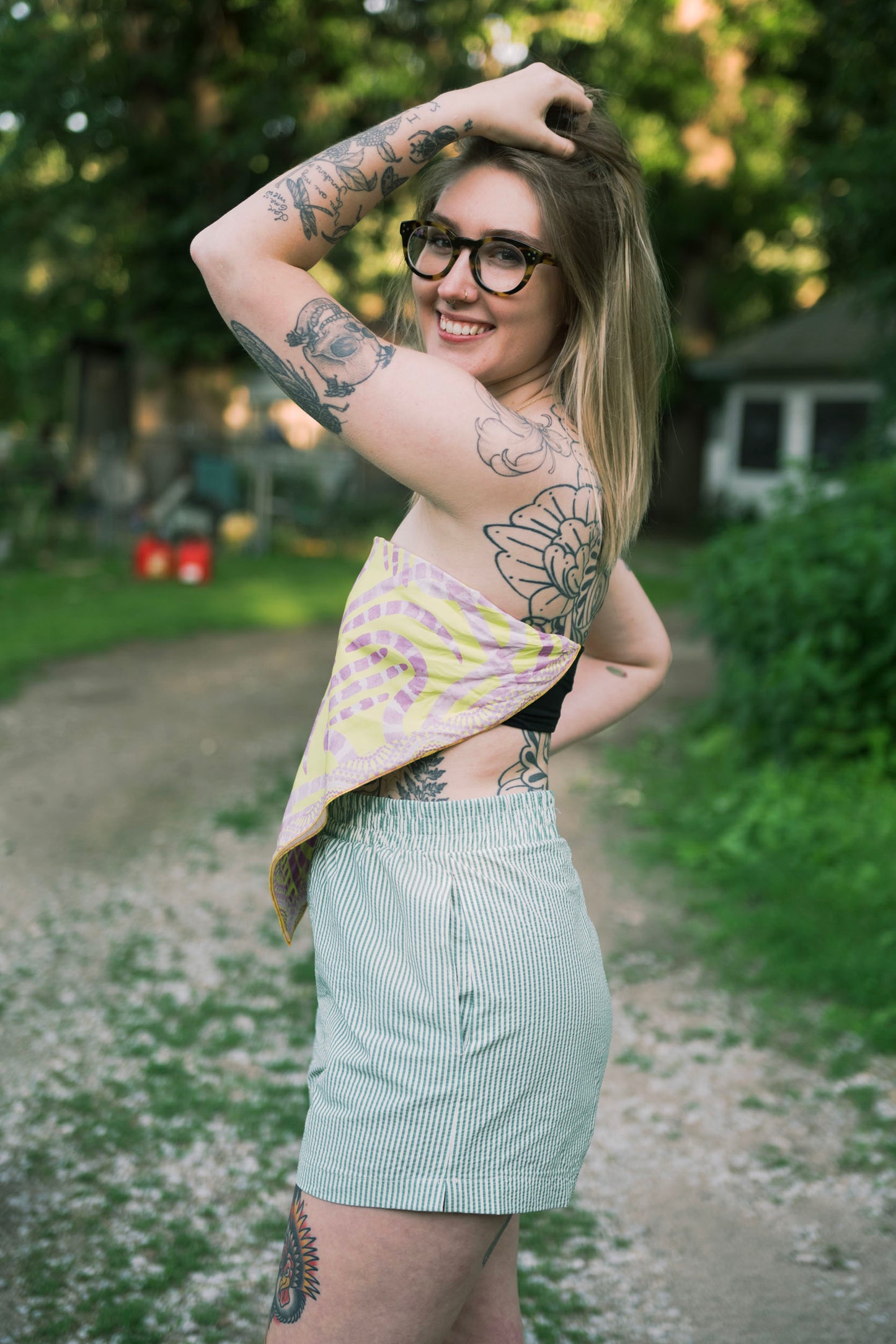 Lemon and Lavender bandana