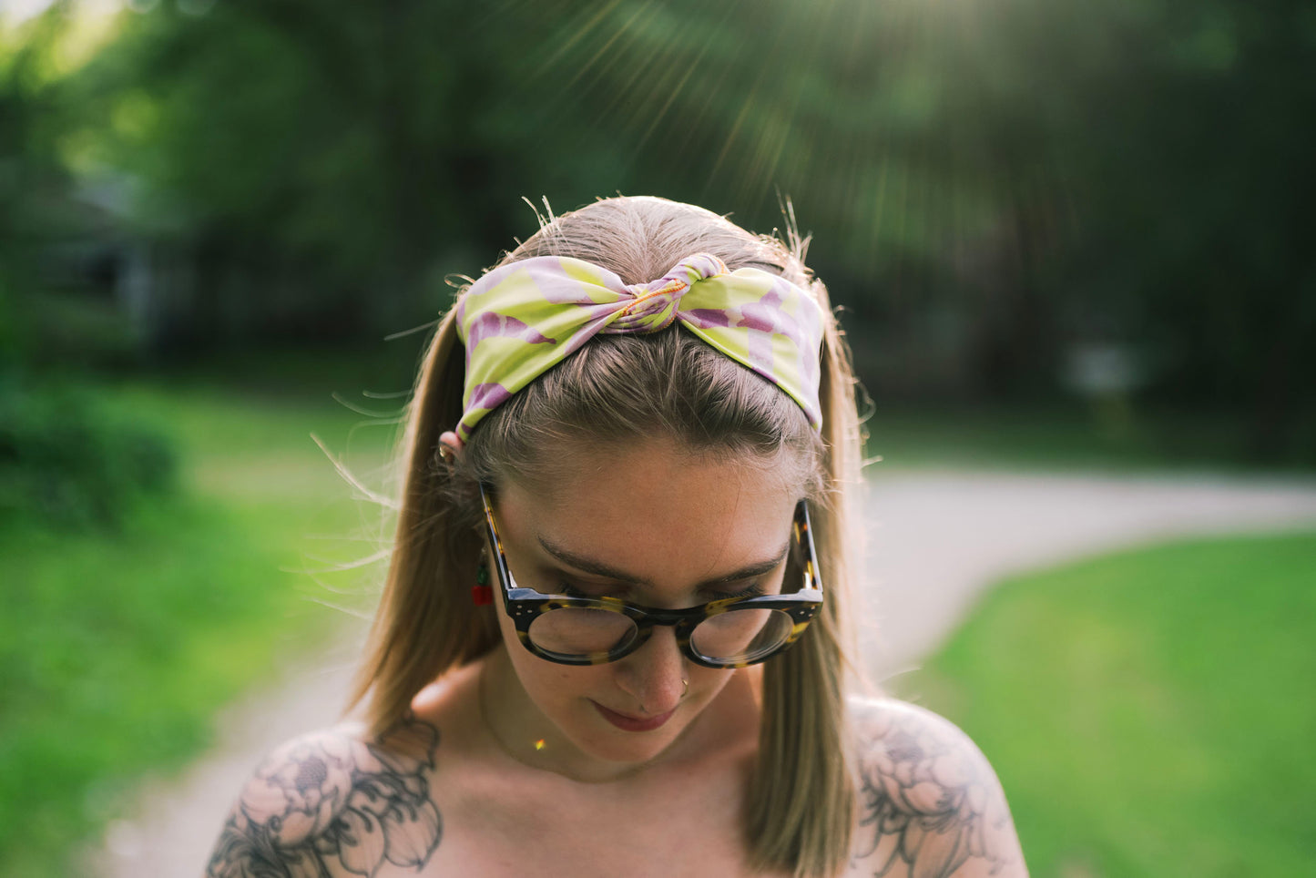 Lemon and Lavender bandana