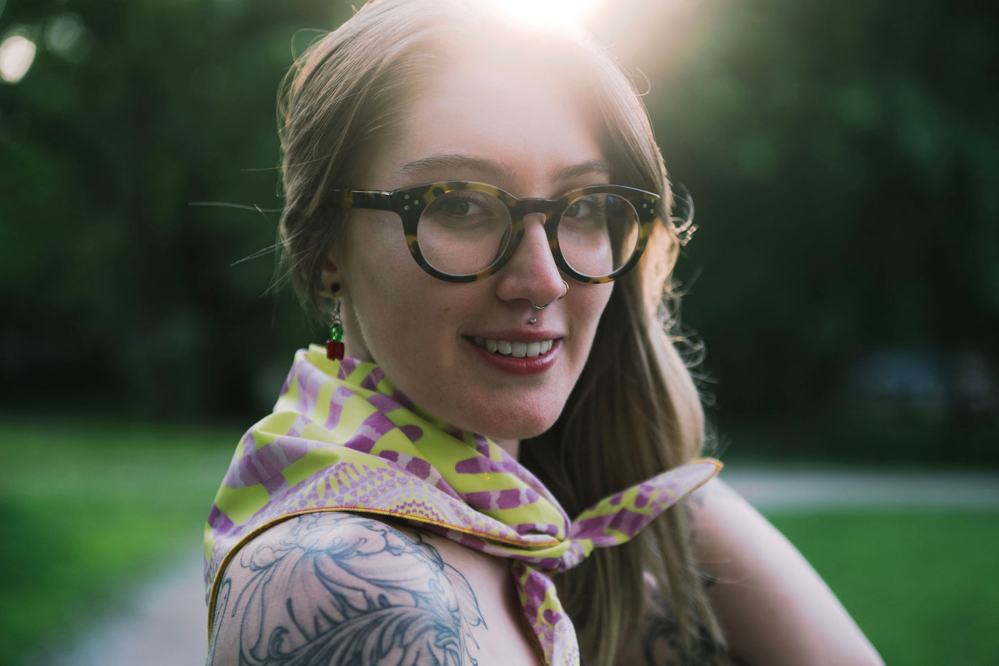 Lemon and Lavender bandana