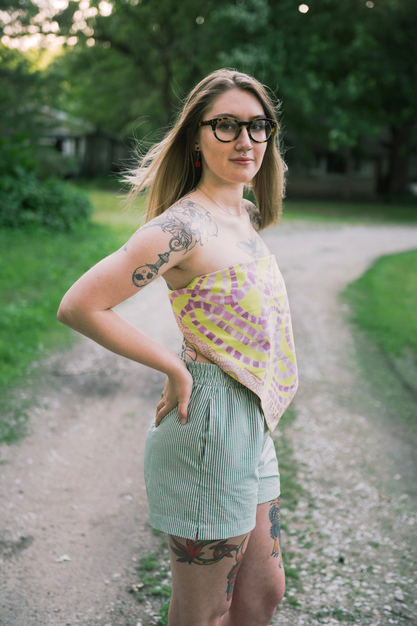 Lemon and Lavender bandana